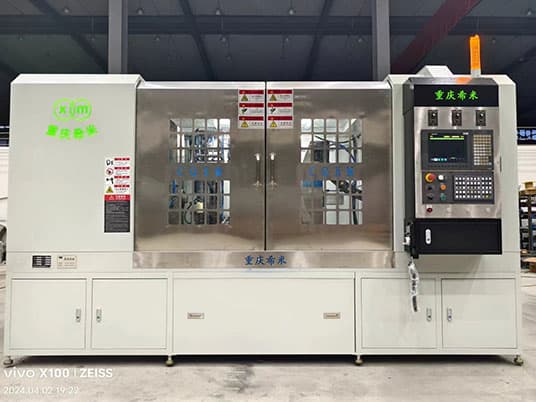 汽車曲軸三支臂砂帶拋光機(jī)